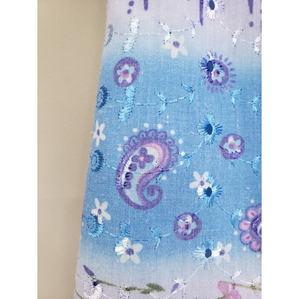 ULTIIMATE Y2k! Vintage Y2K Limited Too paisley floral print party dress Girls 12 - Picture 4 of 8